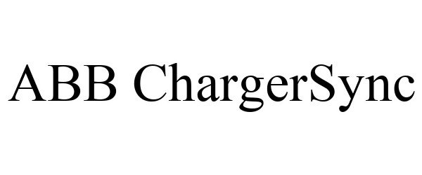 Trademark Logo ABB CHARGERSYNC