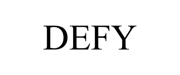 Trademark Logo DEFY