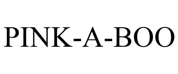 Trademark Logo PINK-A-BOO