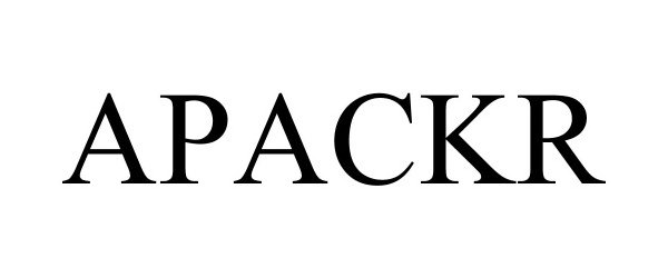 Trademark Logo APACKR