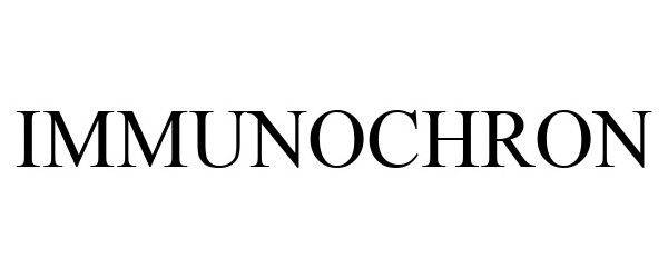 Trademark Logo IMMUNOCHRON