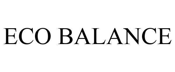Trademark Logo ECO BALANCE
