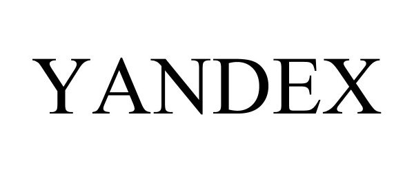 Trademark Logo YANDEX