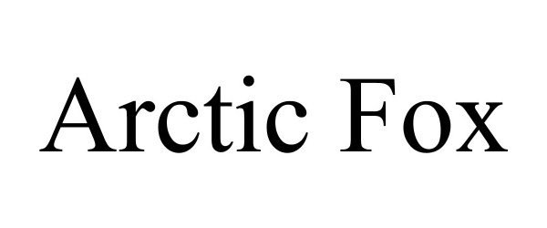 Trademark Logo ARCTIC FOX