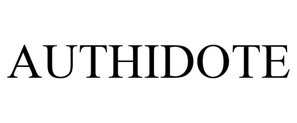 Trademark Logo AUTHIDOTE