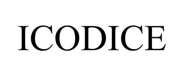 Trademark Logo ICODICE