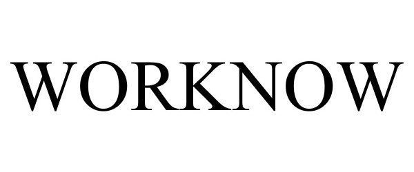 Trademark Logo WORKNOW