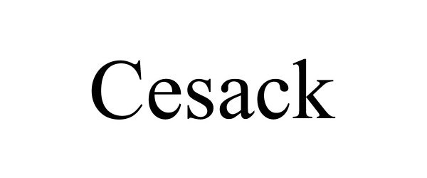 Trademark Logo CESACK