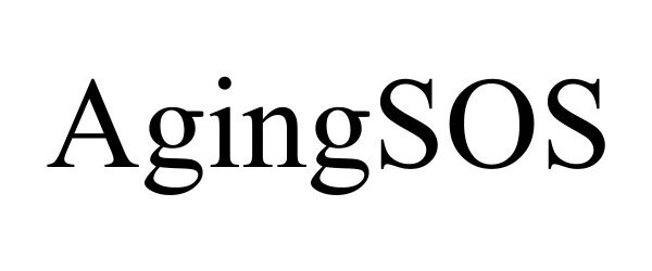 Trademark Logo AGINGSOS