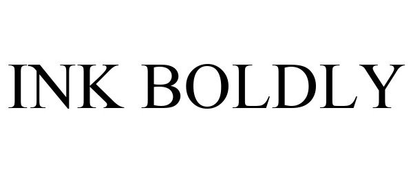Trademark Logo INK BOLDLY
