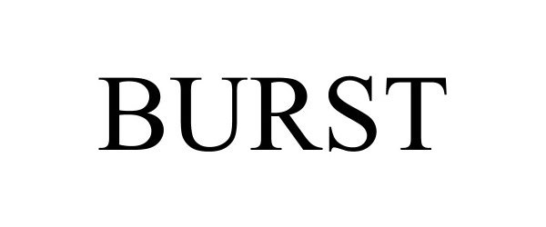 Trademark Logo BURST