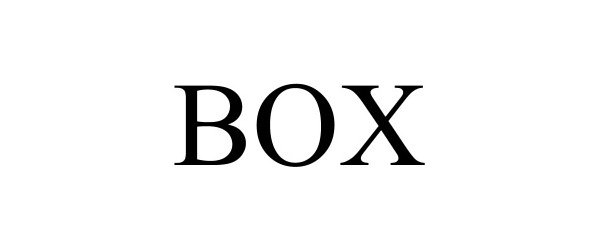 Trademark Logo BOX
