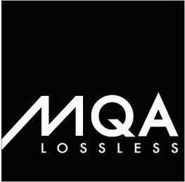 Trademark Logo MQA LOSSLESS
