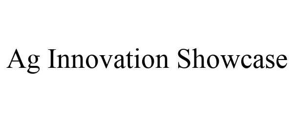 Trademark Logo AG INNOVATION SHOWCASE