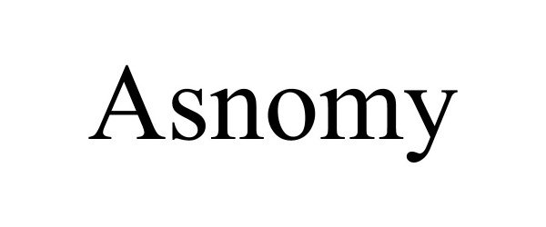 Trademark Logo ASNOMY