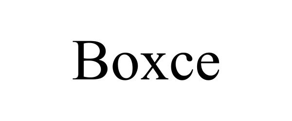 Trademark Logo BOXCE