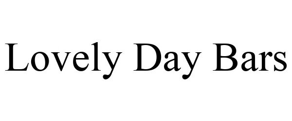 Trademark Logo LOVELY DAY BARS