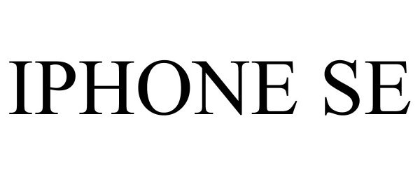 Trademark Logo IPHONE SE