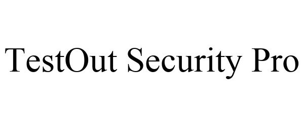 Trademark Logo TESTOUT SECURITY PRO