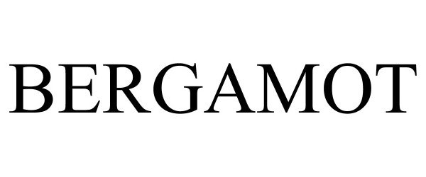 Trademark Logo BERGAMOT