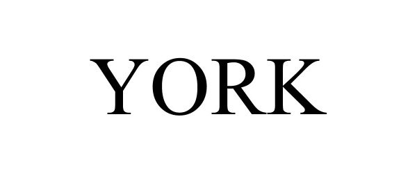 Trademark Logo YORK