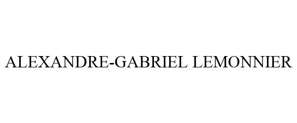 Trademark Logo ALEXANDRE-GABRIEL LEMONNIER