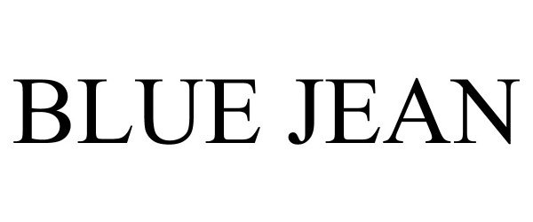 Trademark Logo BLUE JEAN