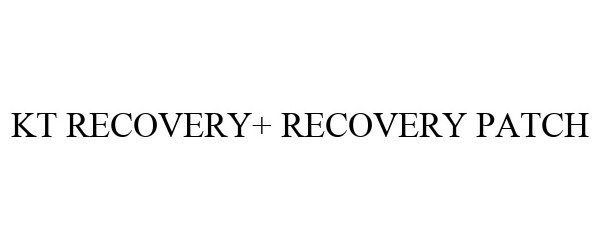  KT RECOVERY+ RECOVERY PATCH