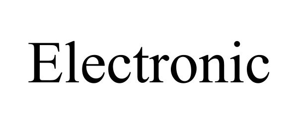 Trademark Logo ELECTRONIC