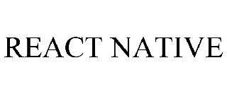 Trademark Logo REACT NATIVE