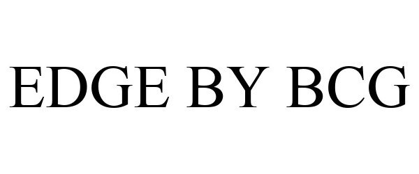  EDGE BY BCG