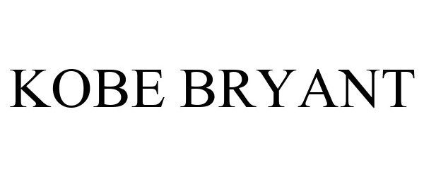 Trademark Logo KOBE BRYANT