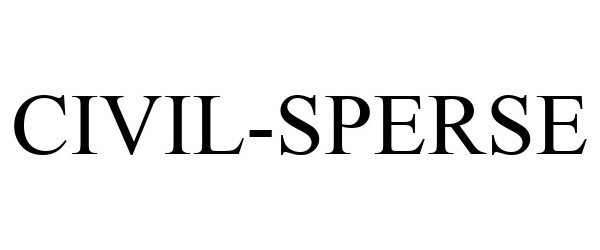 Trademark Logo CIVIL-SPERSE
