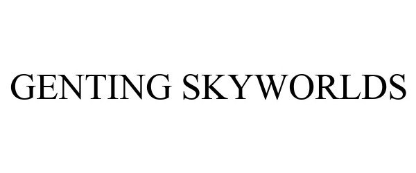 Trademark Logo GENTING SKYWORLDS