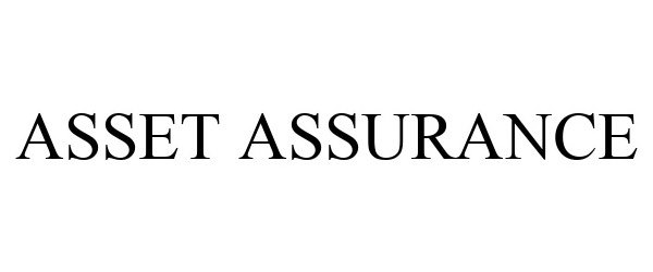 Trademark Logo ASSET ASSURANCE