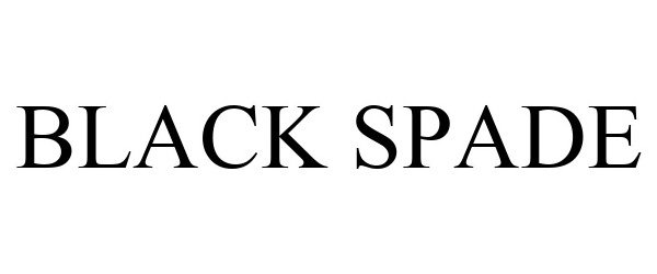  BLACK SPADE