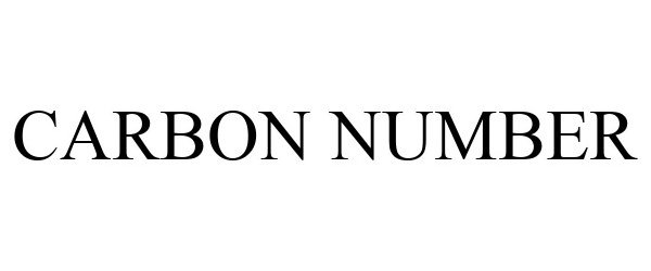 Trademark Logo CARBON NUMBER