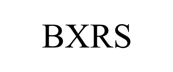 Trademark Logo BXRS