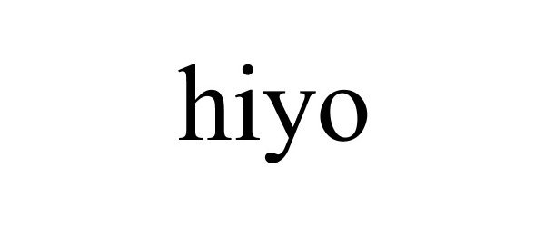 Trademark Logo HIYO