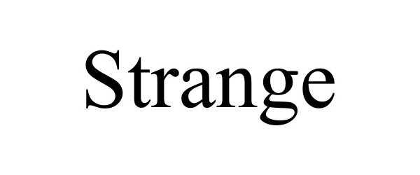 Trademark Logo STRANGE