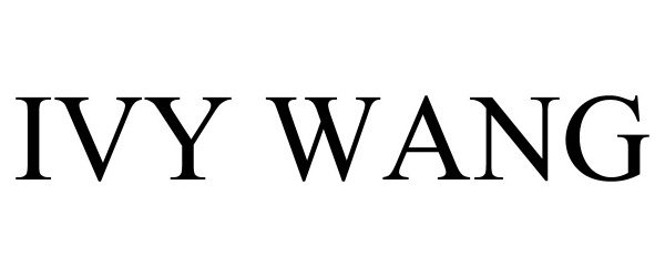 Trademark Logo IVY WANG