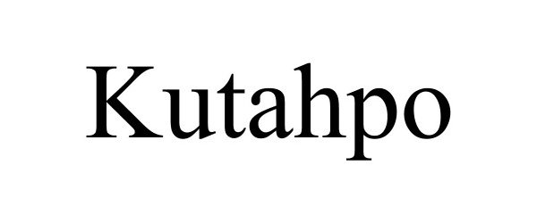 Trademark Logo KUTAHPO