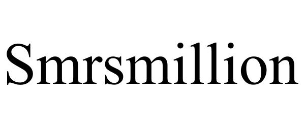 Trademark Logo SMRSMILLION