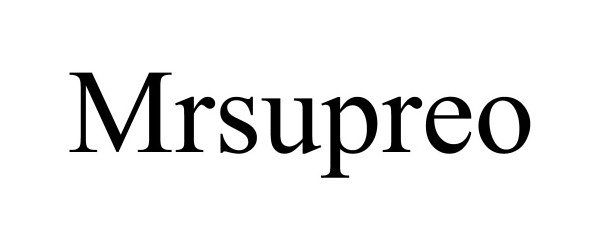 Trademark Logo MRSUPREO