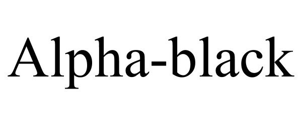 Trademark Logo ALPHA-BLACK