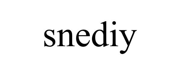 Trademark Logo SNEDIY