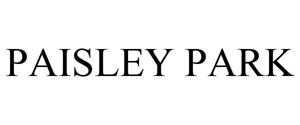 Trademark Logo PAISLEY PARK