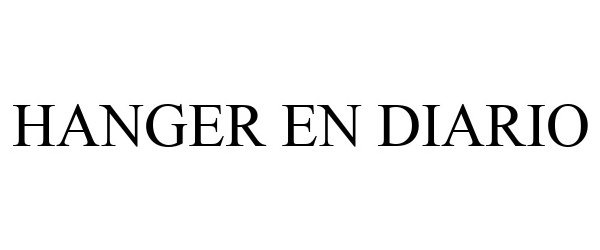 Trademark Logo HANGER EN DIARIO