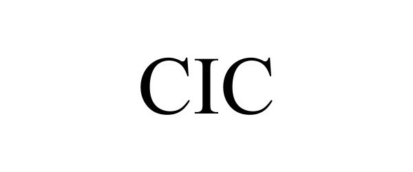 Trademark Logo CIC