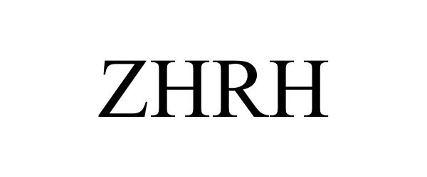 Trademark Logo ZHRH